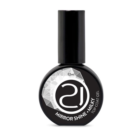 Top Coat Mirror Shine Milk By Dany Rocha Nails 21 12ml em Oferta na Shopee
