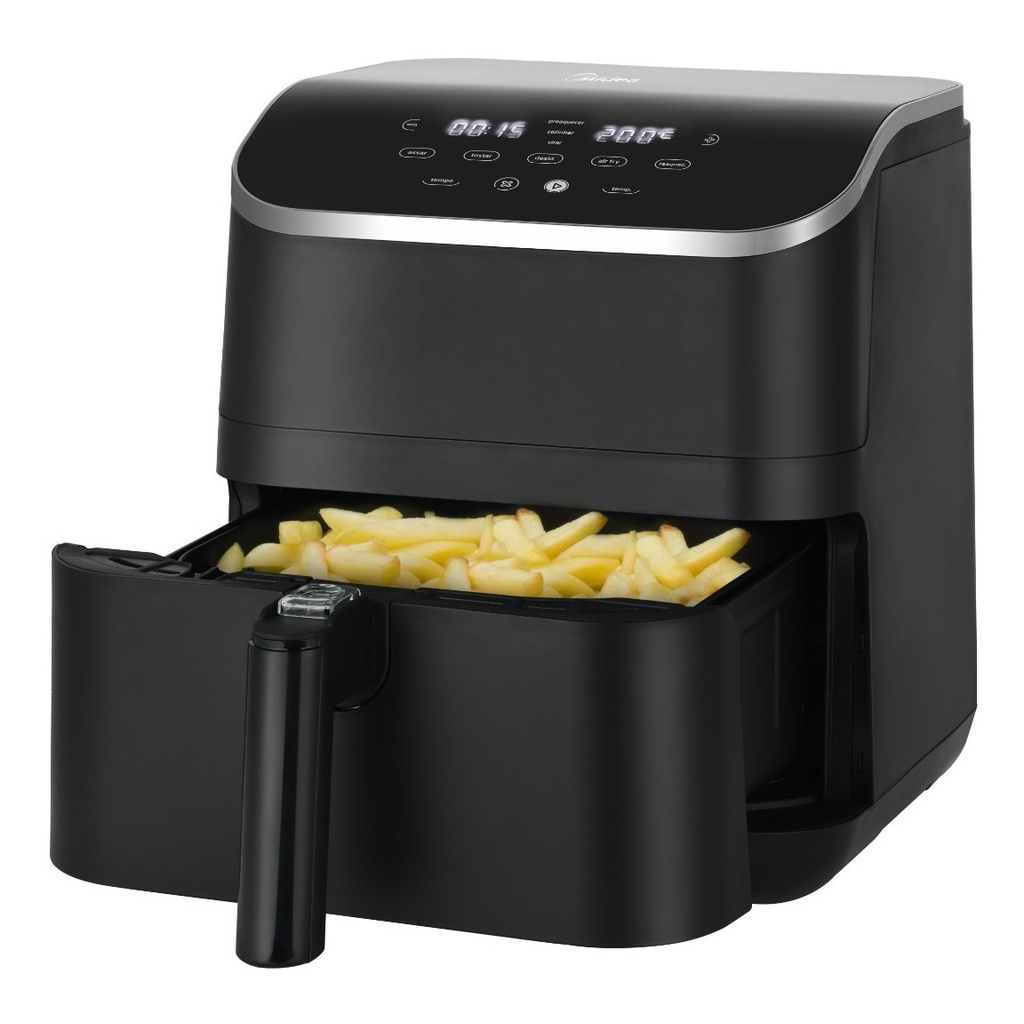 Fritadeira Airfryer Digital Midea Gourmet Sem Óleo 5,5l