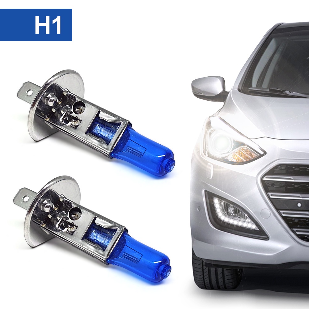 Kit Par de Lâmpadas H1 Farol Milha Renault Clio Super Branca Halogena Inmetro Gerlux 1999 2000 2001 2002 2003