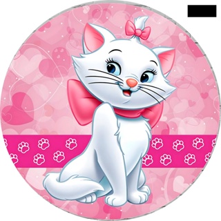 Painel Redondo Tecido Sublimado com/elástico Gata Marie em Oferta na Shopee