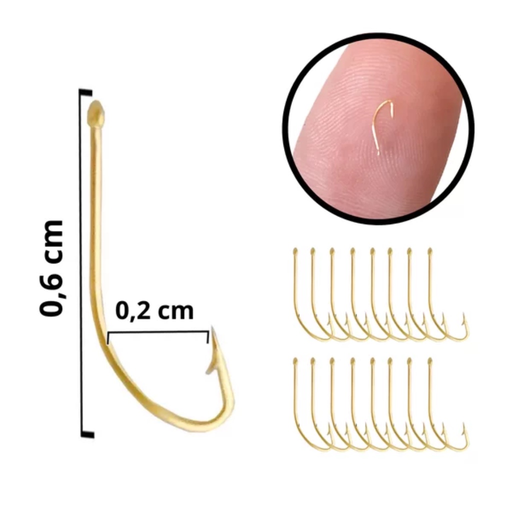 Anzol Mosquito Para Piau N°1 Akita 10 Unidades em Oferta na Shopee