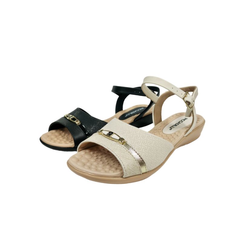 Piccadilly Sandália Anabela Feminina Salto 3 cm Ref. 500351 - Tamanhos Especiais Feminino