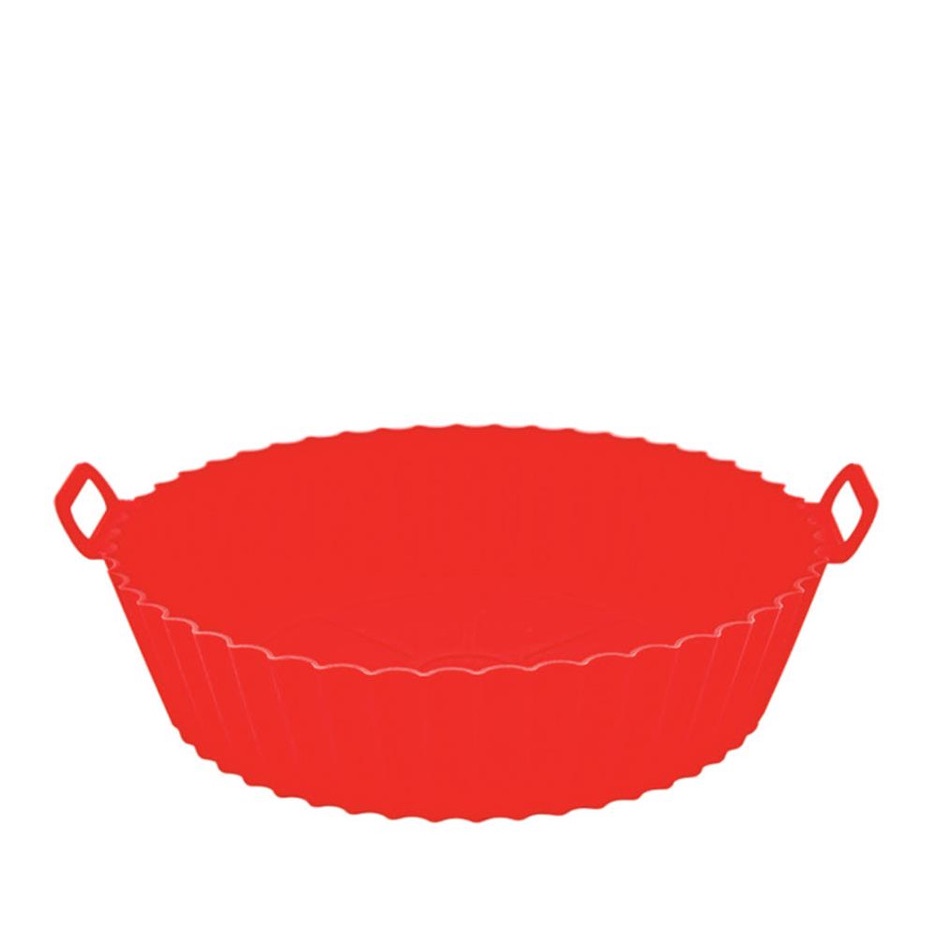 Silicone - Panela P/ Air Fryer Verm. Ø20 X 6 CM