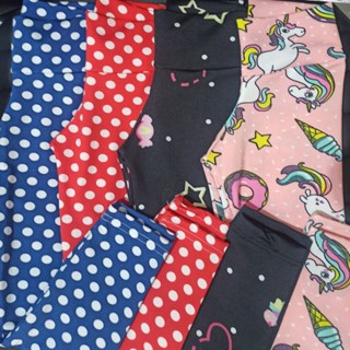 Kit Com 4 Leggings Infantil Suplex Estampas Variadas