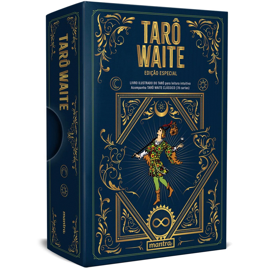 Livro -Tarô Waite Edição Especial: livro ilustrado do Tarot para leitura intuitiva - Mantra em Oferta na Shopee
