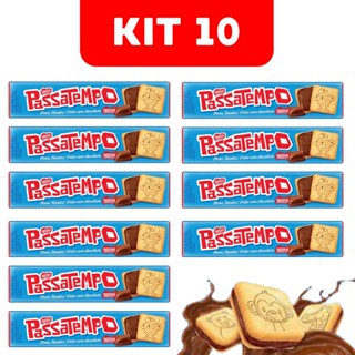 Biscoito Passatempo Bolacha Kit 10 Pacotes 130g - Nestlé