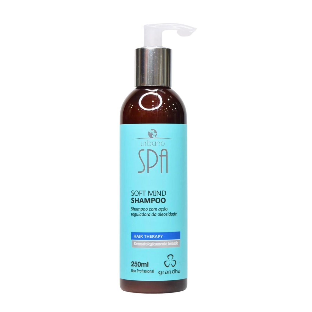 Grandha Urbano Spa Blue Soft Mind Shampoo Limpeza Profunda em Oferta na Shopee