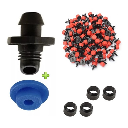 Conector Ad-1 Microtubo 4x7mm + Chulinha Gotejador 50 Uni