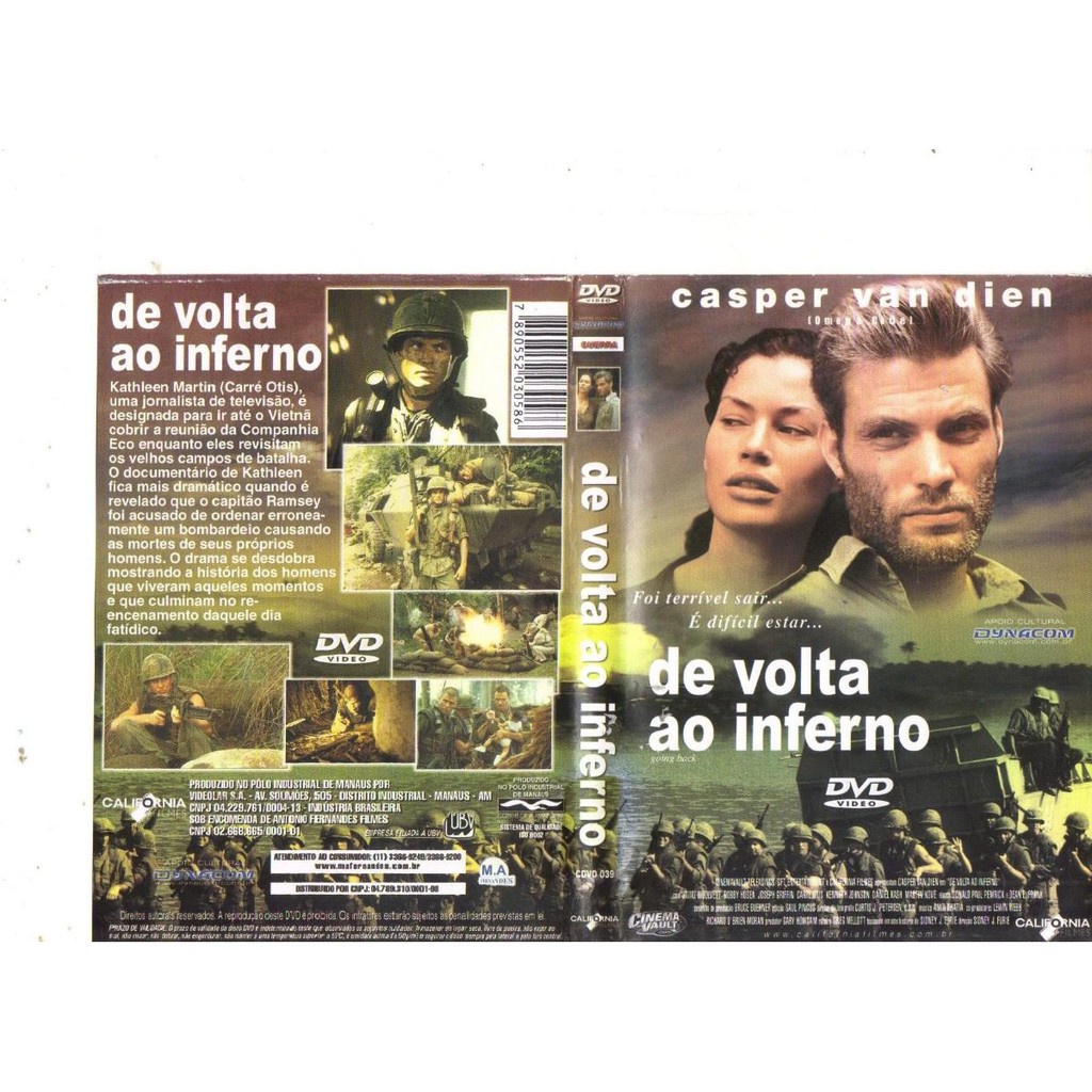 Dvd De Volta Ao Inferno, Casper Van Die, Guerra Original