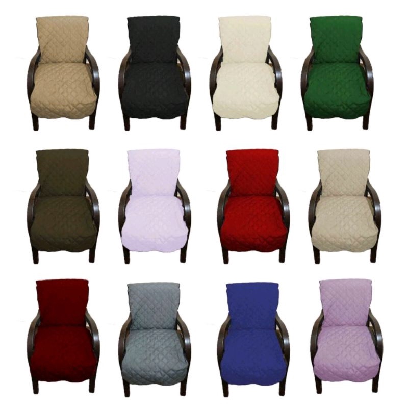 Protetor capa para poltrona cadeira sem braço 1 peça