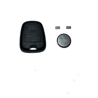 Capa Chave Citroen C3 Peugeot 206 207 2 Botões E Bateria