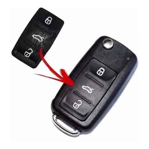 Botão Chave Canivete G6 Vw Gol Fox Voyage Jetta Up Cod-1461 em Oferta na Shopee