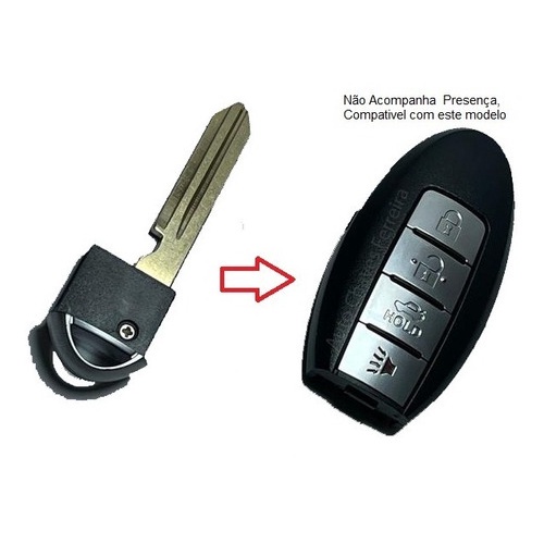Chave Emergencia Nissan Sentra Tiida Kicks Frontier