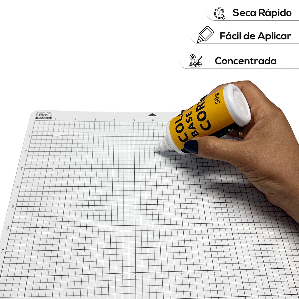 Cola para Base de Corte Silhouette e ScanNCut - Permanente - Concentrada - Reposição - 50g