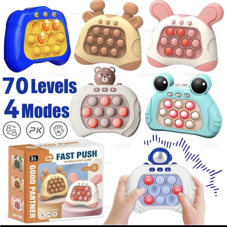 Brinquedo Pop It Eletrônico Anti Stress Infantil Jogo Interativo Luz Som Várias Cores Envio Rápido