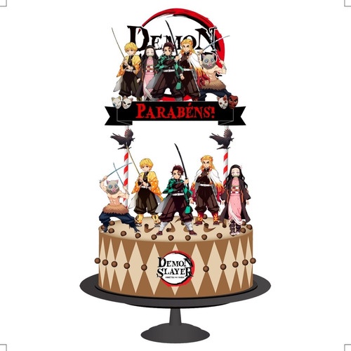 Demon Slayer Topo de Bolo - Comprar com Melhor Preço em Padaria