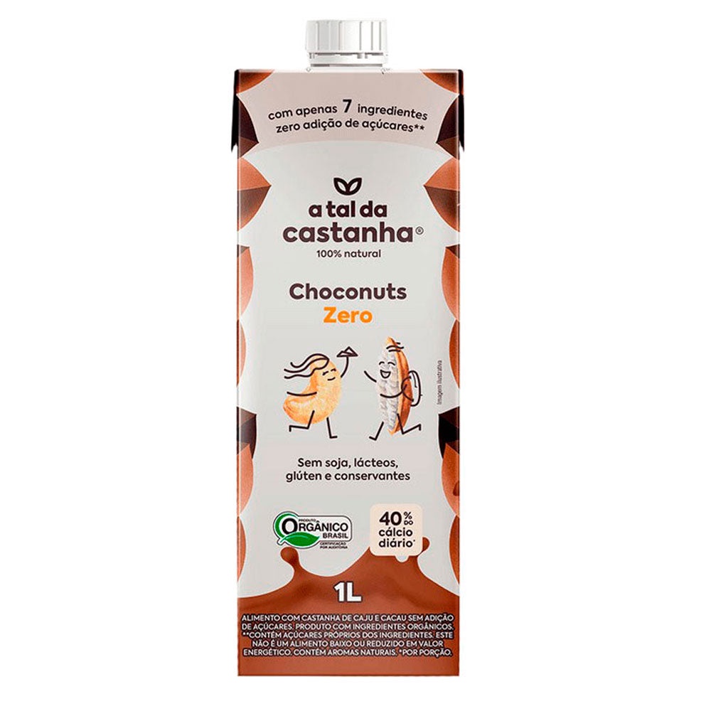 Bebida Vegetal Choconuts Zero A Tal da Castanha 1L em Oferta na Shopee