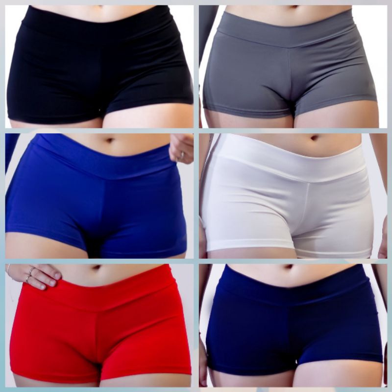 kit 6 shortinhos super confortáveis moda praia em Oferta na Shopee