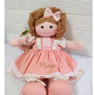 Boneca de Pano Artesanal com 35cm Decoração, Presente, Aniversário, Ensaio Fotográfico em Oferta na Shopee
