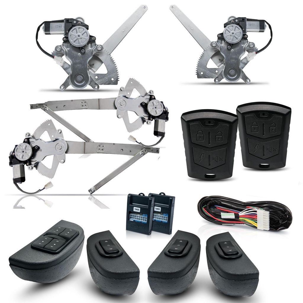 Kit Vidro Elétrico + Alarme L200 Triton 4P Compl Apos2012 Inteligente