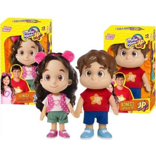 Brinquedo Boneca e Boneco Infantil Maria Clara e JP YouTuber Famosos 16 cm Menina promocao