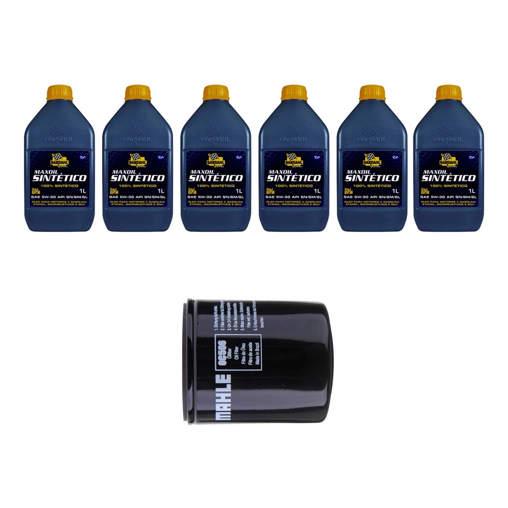 Kit Troca Óleo Bardahl 5w30 Ford Fusion 2.0 Ecoboost 2013/