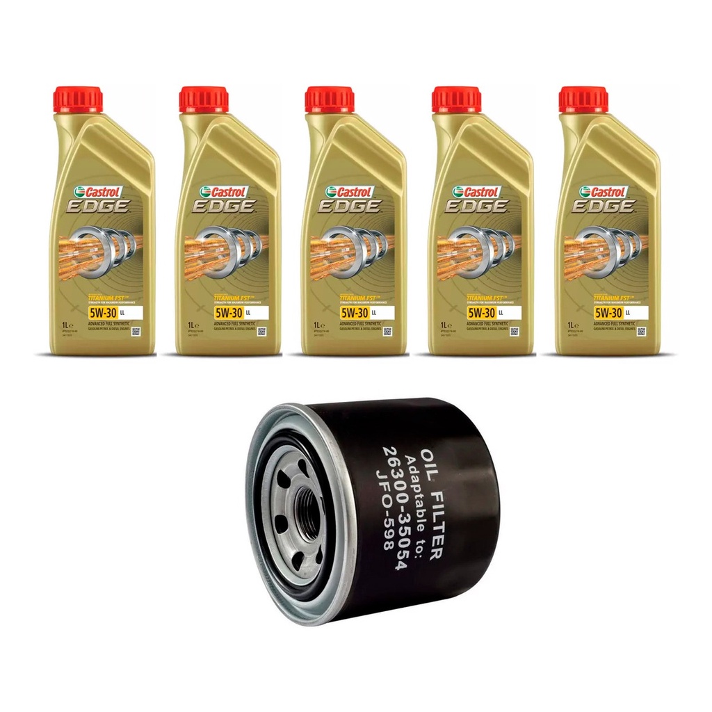 Kit Troca Óleo Castrol Edge 5w30 3000 Gt 3.0 12v 1991/1998