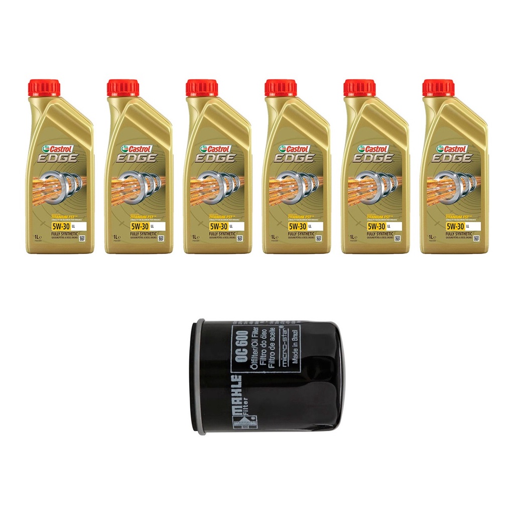 Kit Troca Óleo Castrol Edge 5w30 Optima 2.4 16V 180cv 13/14