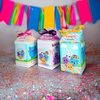 20 Caixinhas Milk Personalizada com Fitinha - Lembrancinha de Festa