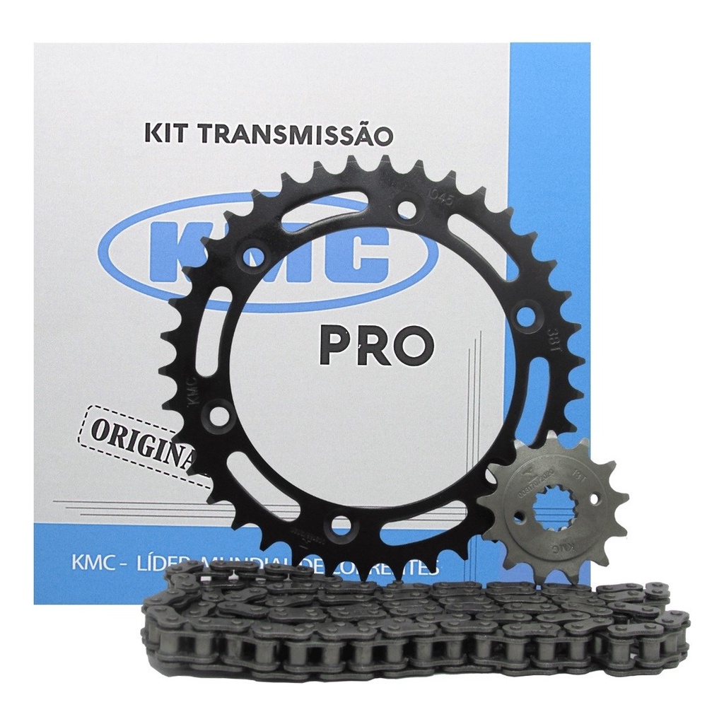 Kit Relação Transmissão Kmc Pro - Nxr Bros 150 2003 Até 2008
