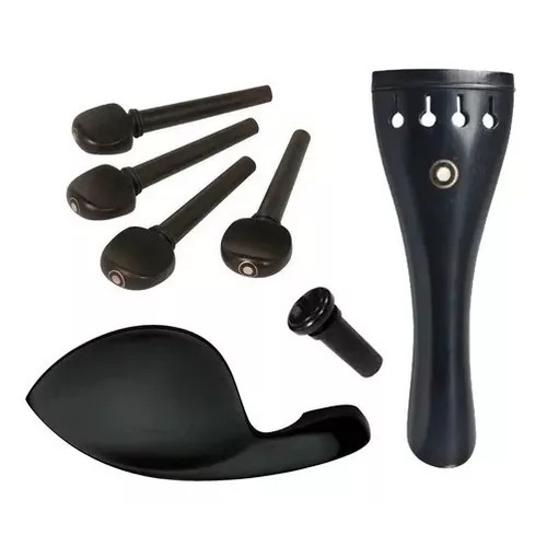 SET PARA VIOLINO 4/4 EBANO 7 PEÇAS QUEIXEIRA CRAVELHAS RONSANI 2063