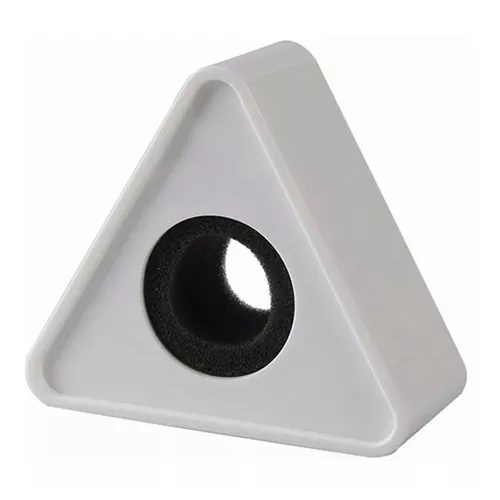 CANOPLA PARA MICROFONE ACRILICO BRANCO TRIANGULAR 60047 HOOK