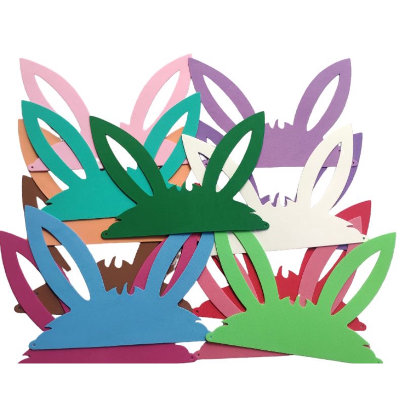 Mascara Coelho Eva Pascoa Festa Evento Aniversário 50 Unidades Com Elástico Coloridas