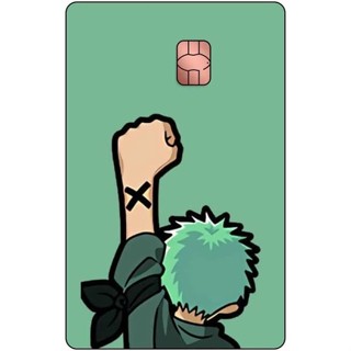 Adesivo para cartão de Crédito e Débito One Piece Roronoa Zoro Nakama, ADESIVO para cartão, de crédito e débito, SKIN CARD, película protetora, adesivos cartão crédito débito personalizado, película Adesiva Cartão Crédito Debito