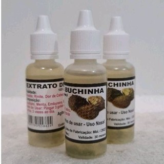 extrato buchinha kit 3 unidades de 20 ml cada frasco.