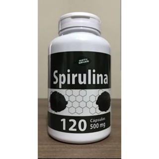 Spirulina pura 120 capsulas (natuervas) 500mg.