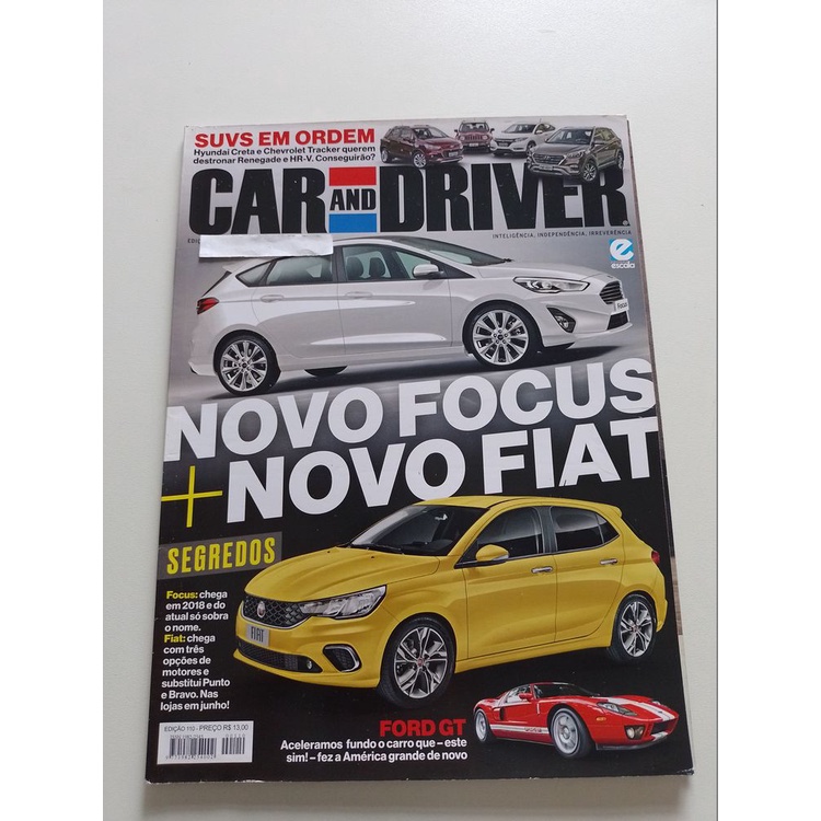 Revista Car And Driver Novo Focus + Novo Fiat Ford Gt Y385