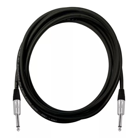 CABO PARA INSTRUMENTO VIOLÃO BAIXO GUITARRA P10 / P10 7 METROS REAN BY NEUTRIK
