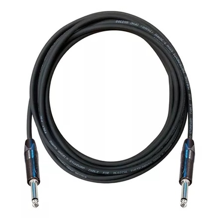 CABO PROFISSIONAL PARA INSTRUMENTO VIOLÃO GUITARRA BAIXO P10 / P10 7 METROS NEUTRIK BAG