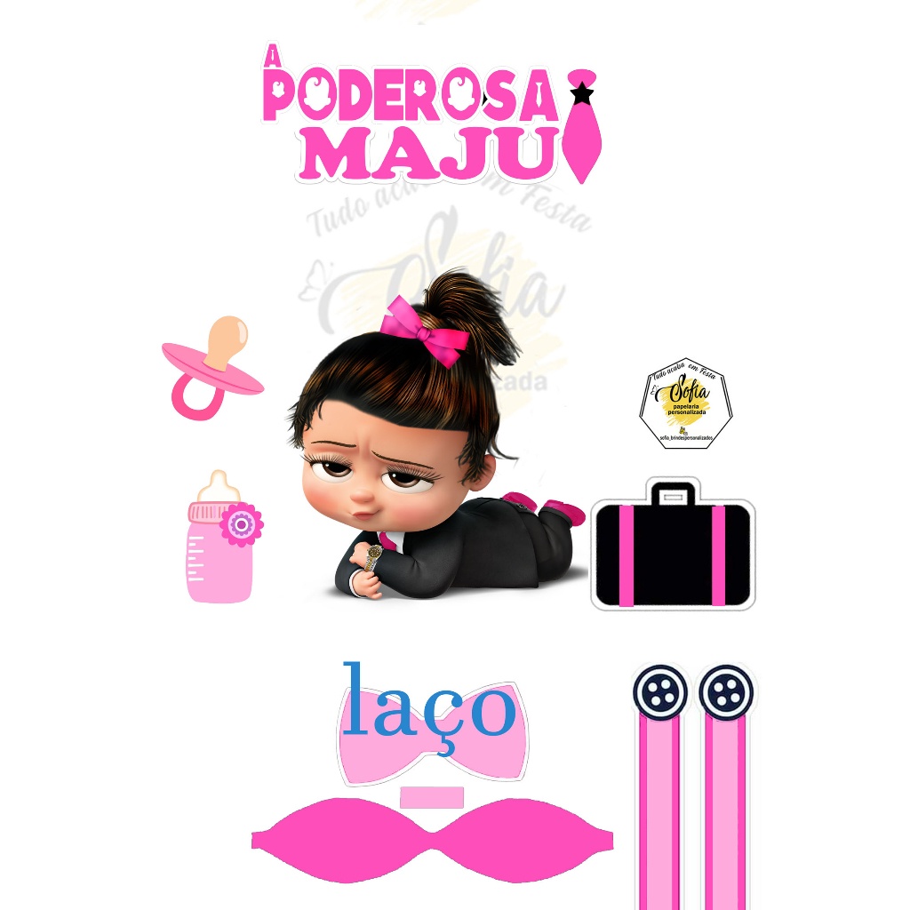 Topo de bolo  PODEROSA CHEFINHA Topper personalizado