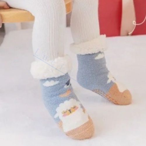 Pantufa Meia De Lã Forrada Infantil Térmica Quentinha para o Inverno