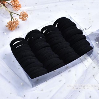 KiT72 Elásticos de Cabelo feminino Xuxinha rabicó para cabelo(preto colorido maroom）