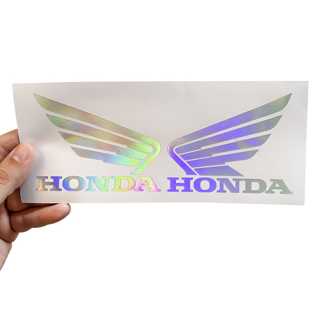 Par Adesivo Asinha Asa Tanque Compatível Com Honda Holografico Camaleão 2 Unidades em Oferta na Shopee