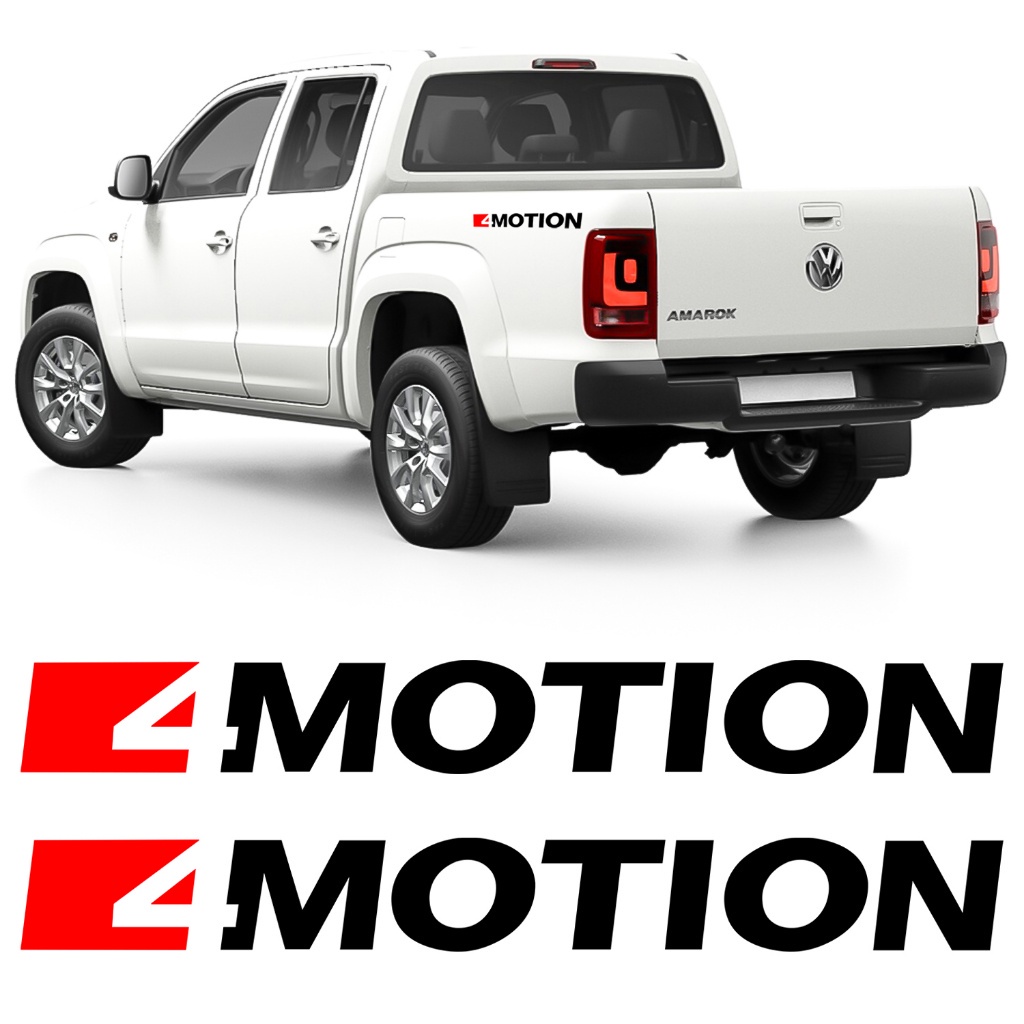 Par Adesivo 4motion Amarok 2017 18 19 2020 Lateral Emblema 2 Unidades