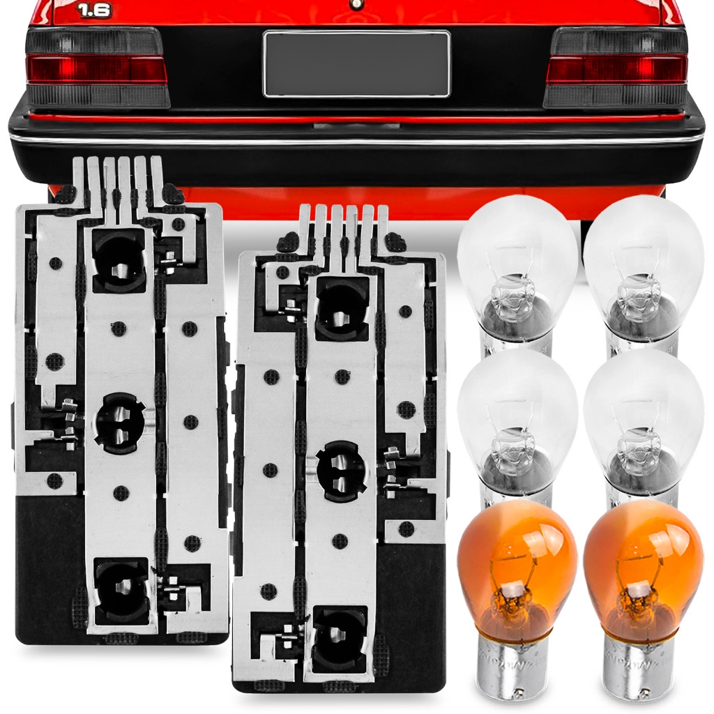 Kit Soquete Lampada Chevette 83 A 93 Circuito