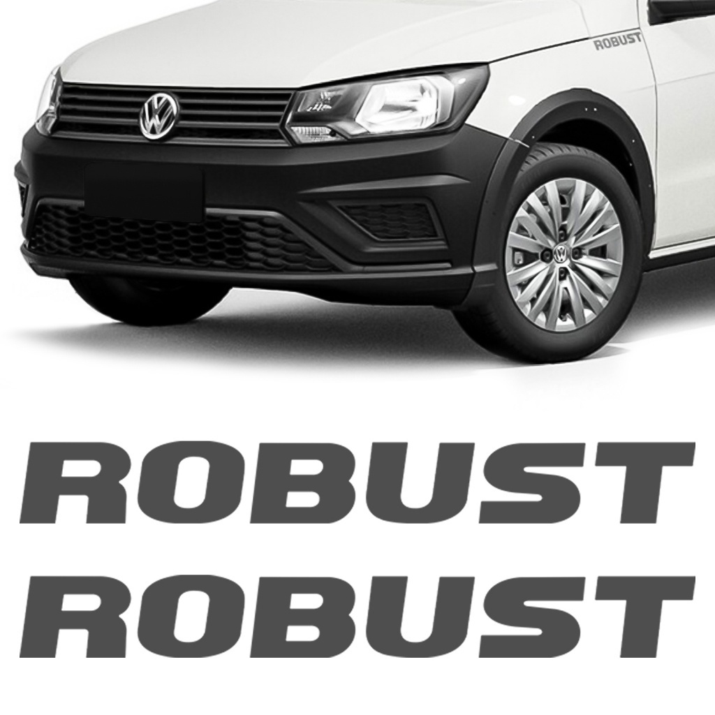 Par Adesivos Robust Lateral Paralama Saveiro G7 2017 A 2019 Colante Sticker