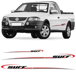Kit 3 Adesivos Vinil Faixa Lateral Saveiro Parati G4 Surf 2006 07 08 09 10 11 2012 Colante Stickers