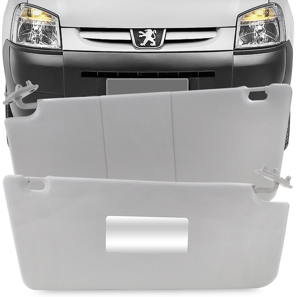 Quebra Sol Peugeot Partner 1998 A 2018 Cinza Com e Sem Espelho