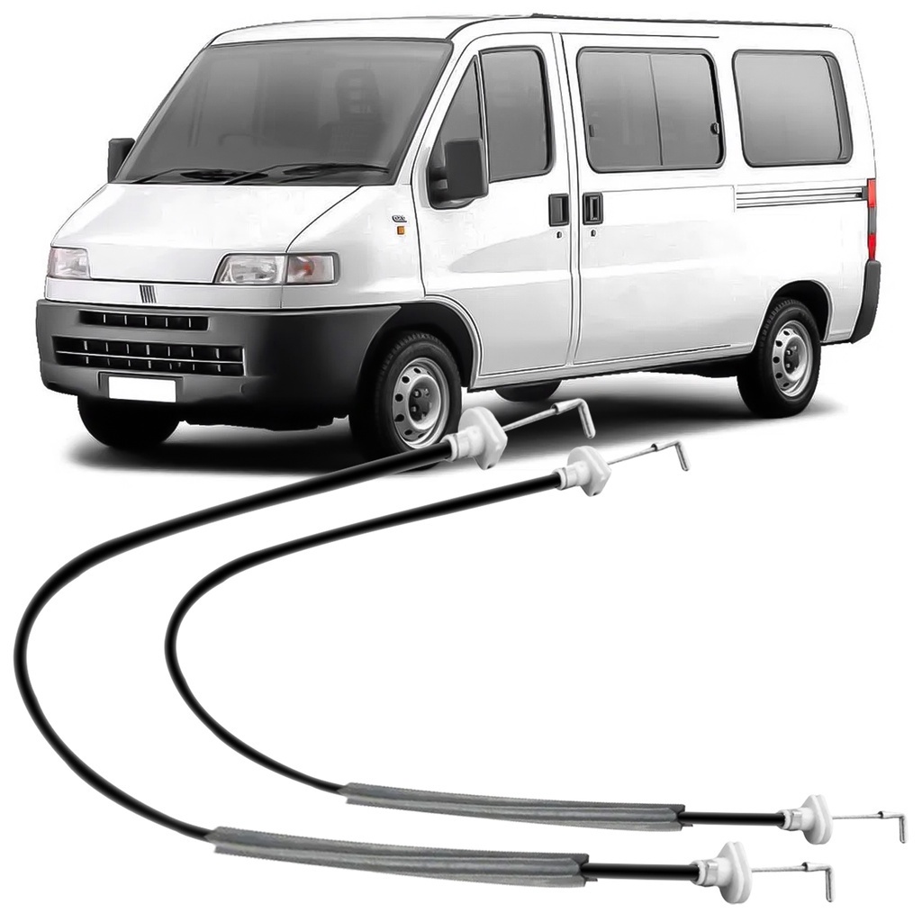 Par Cabo Abertura de Porta Acionamento Maçaneta Interna Ducato 1998 99 00 01 02 03 04 2005