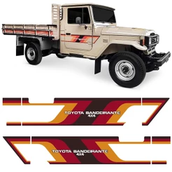 Conjunto 2 Adesivo Faixa Lateral Bandeirante 4x4 Sem Carroceria